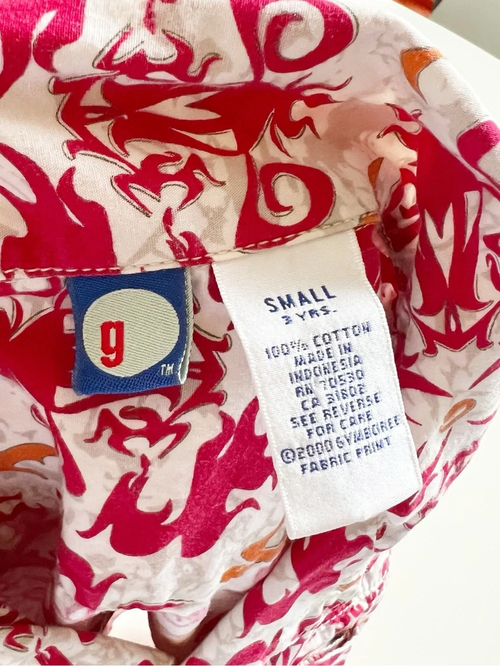 Vintage 2000 Gymboree Boys Abstract Hawaiian Beach Shirt | 3T